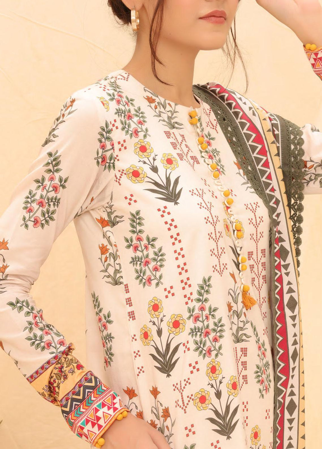 Salitex Printed Linen Suits Unstitched 3 Piece ST22SP WK-01175UT - Winter Collection