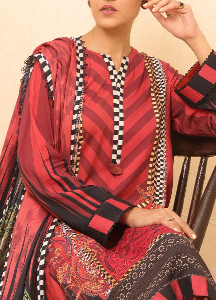 Salitex Printed Linen Suits Unstitched 3 Piece ST22SP WK-01176UT - Winter Collection