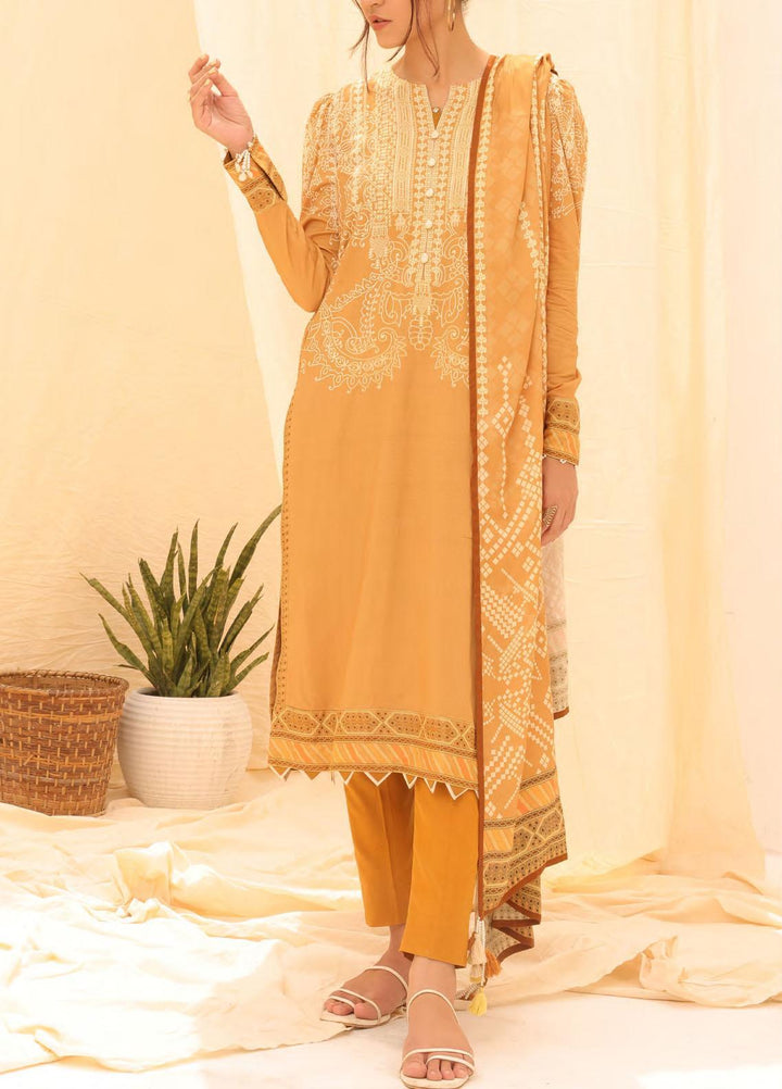 Salitex Printed Linen Suits Unstitched 3 Piece ST22SP WK-01178UT - Winter Collection
