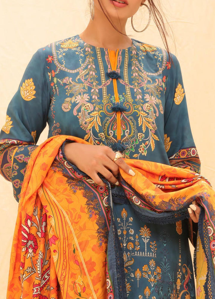 Salitex Printed Linen Suits Unstitched 3 Piece ST22SP WK-01179UT - Winter Collection