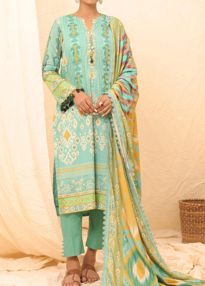 Salitex Printed Linen Suits Unstitched 3 Piece ST22SP WK-01180UT - Winter Collection