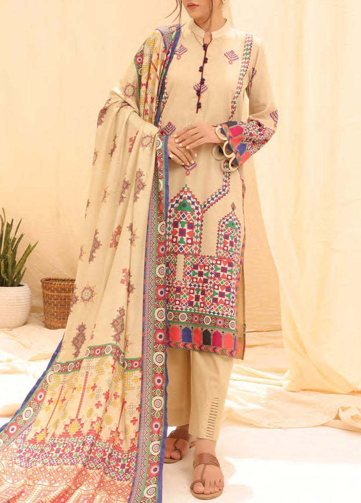 Salitex Printed Linen Suits Unstitched 3 Piece ST22SP WK-01183UT - Winter Collection