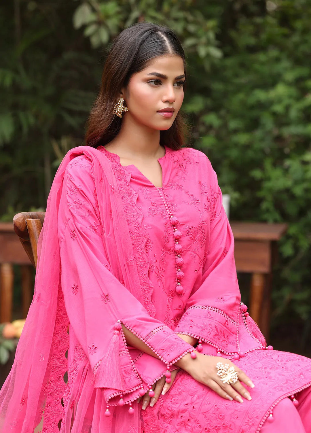 Salitex Embroidered Cambric Suits Unstitched 3 Piece UNS24CK016UT - Summer Collection