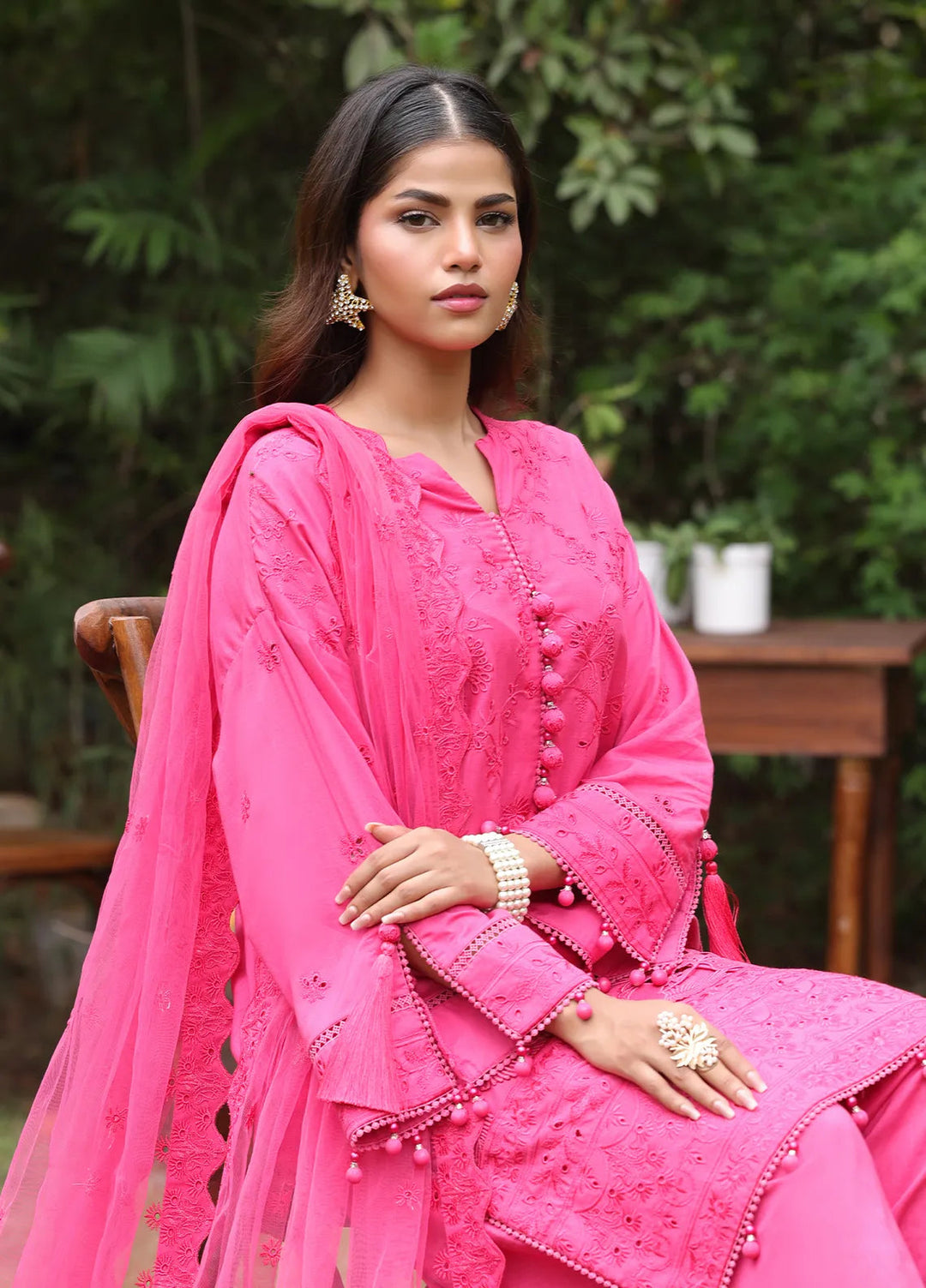 Salitex Embroidered Cambric Suits Unstitched 3 Piece UNS24CK016UT - Summer Collection