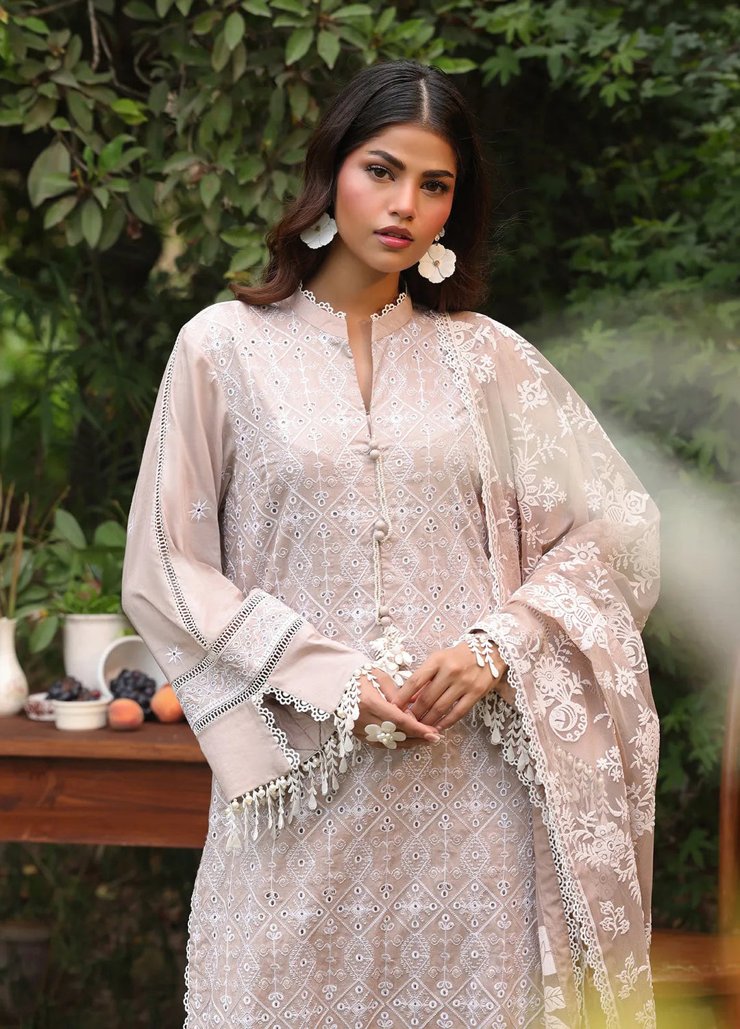 Salitex Embroidered Cambric Suits Unstitched 3 Piece UNS24CK017UT - Summer Collection