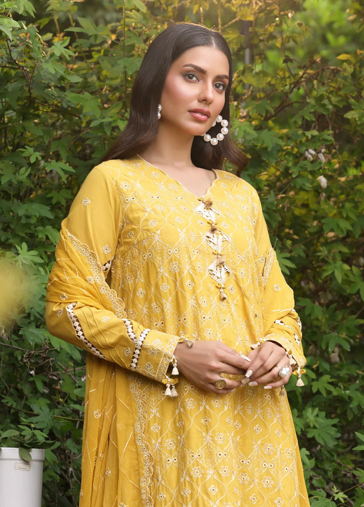 Salitex Embroidered Cambric Suits Unstitched 3 Piece UNS24CK019UT - Summer Collection