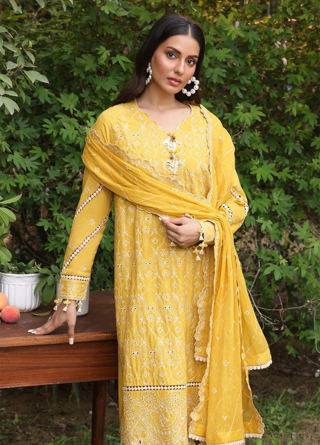 Salitex Embroidered Cambric Suits Unstitched 3 Piece UNS24CK019UT - Summer Collection
