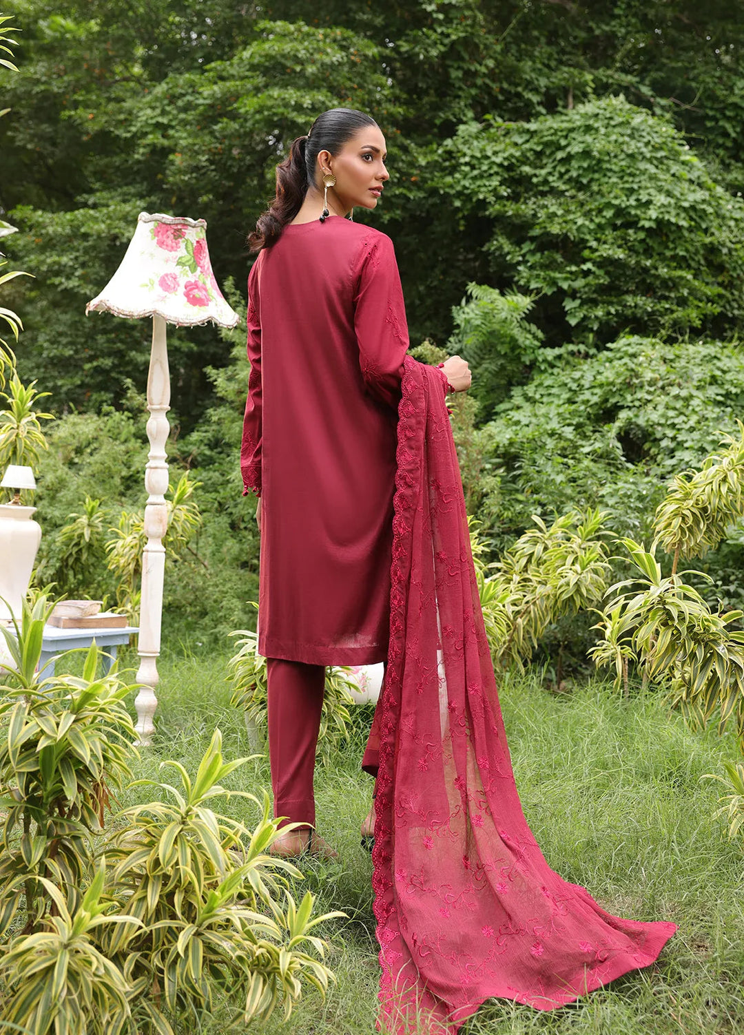 Salitex Embroidered Cambric Suits Unstitched 3 Piece UNW24CK006UT - Summer Collection
