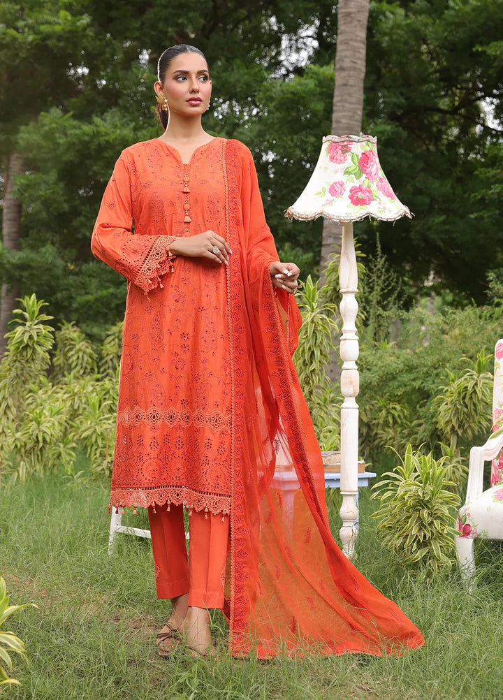 Salitex Embroidered Cambric Suits Unstitched 3 Piece UNW24CK011UT - Summer Collection