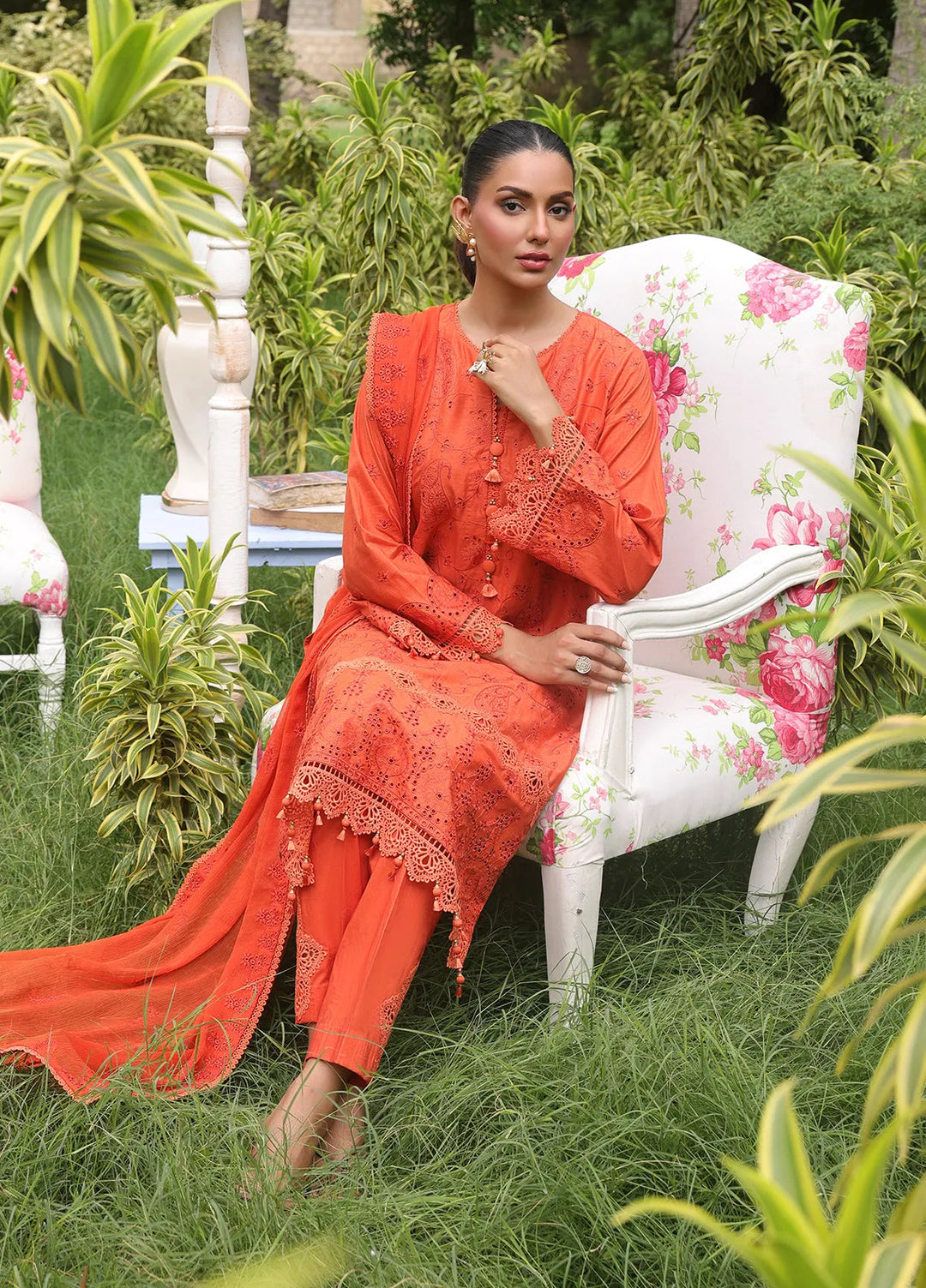 Salitex Embroidered Cambric Suits Unstitched 3 Piece UNW24CK011UT - Summer Collection