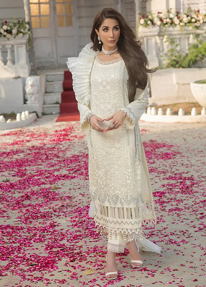 Salitex Embroidered Chiffon Suits Unstitched 3 Piece HC-00001UT - Festive Collection