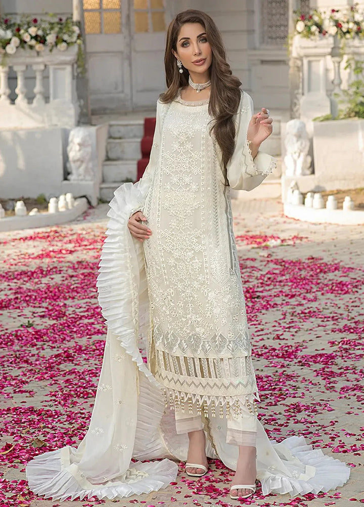 Salitex Embroidered Chiffon Suits Unstitched 3 Piece HC-00001UT - Festive Collection