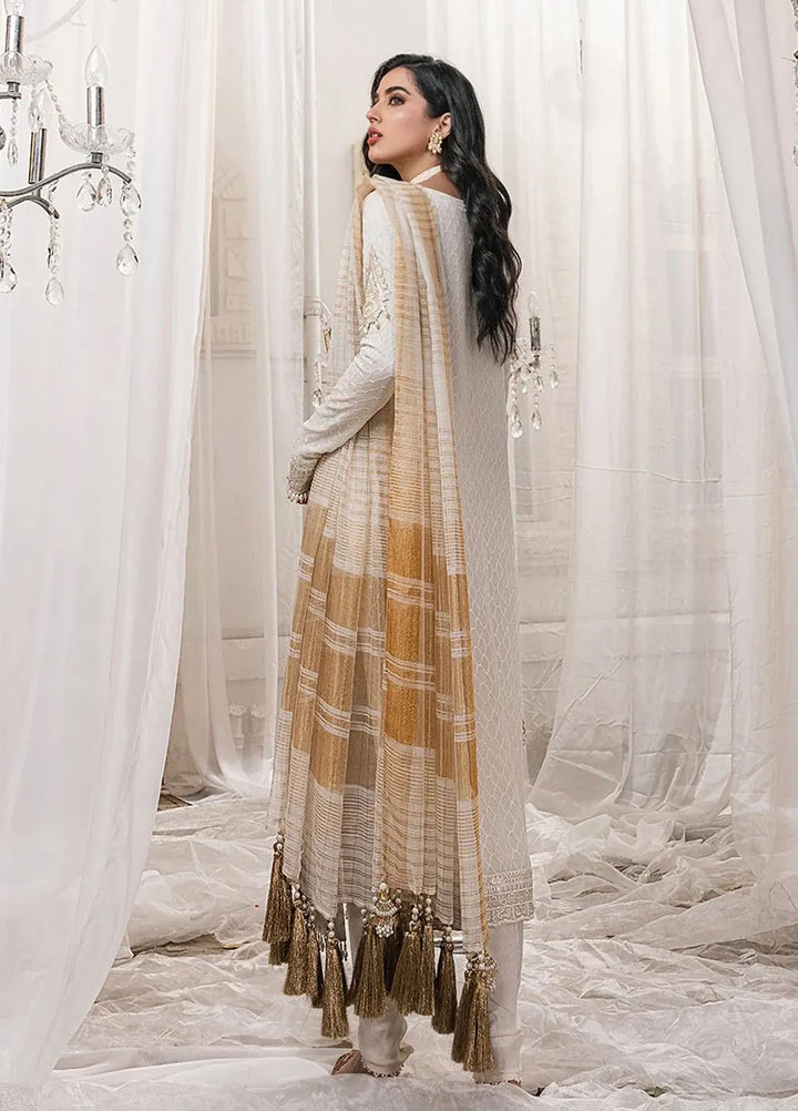 Salitex Embroidered Chiffon Suits Unstitched 3 Piece HC-00012UT - Festive Collection