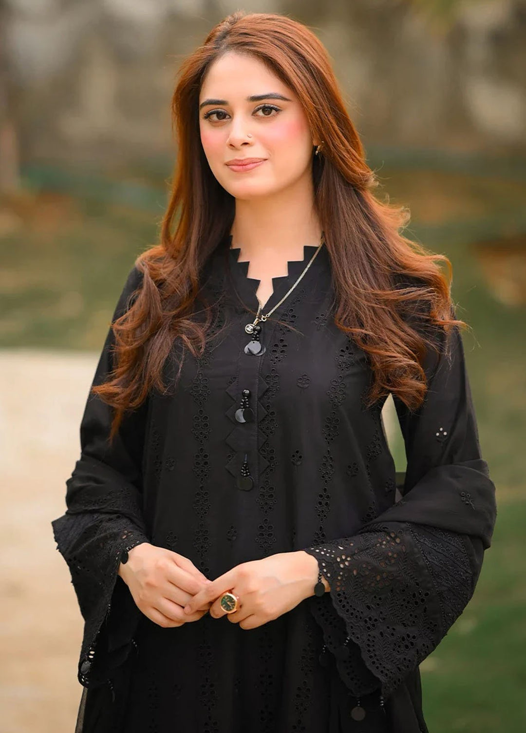 Salitex Embroidered Chikankari Lawn Suits Unstitched 3 Piece SUNS7CK025UT - Summer Collection