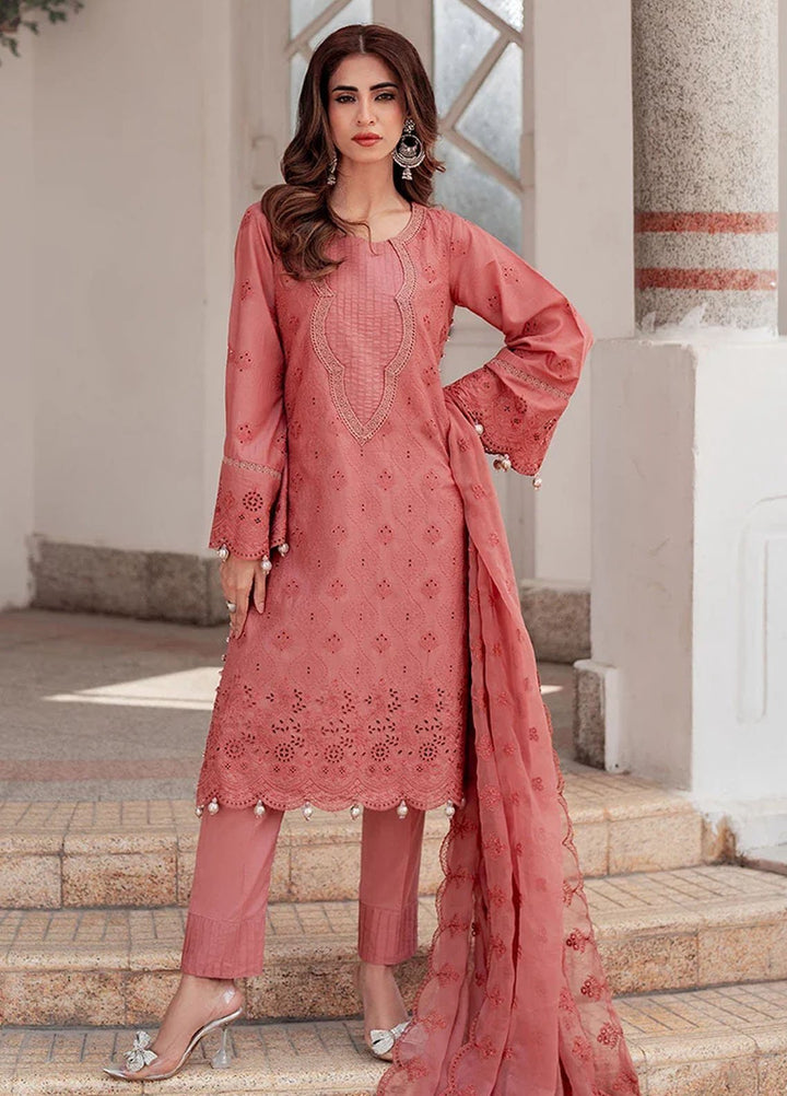 Salitex Embroidered Chikankari Lawn Suits Unstitched 3 Piece SUNS7CK026UT - Summer Collection