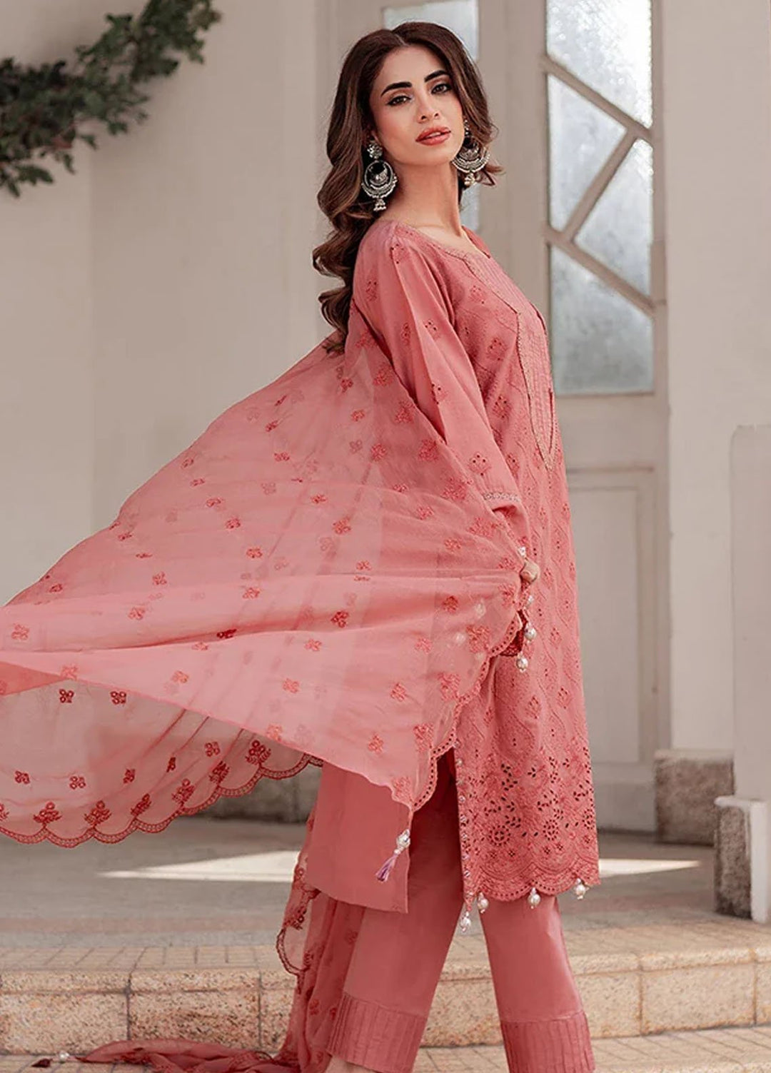 Salitex Embroidered Chikankari Lawn Suits Unstitched 3 Piece SUNS7CK026UT - Summer Collection