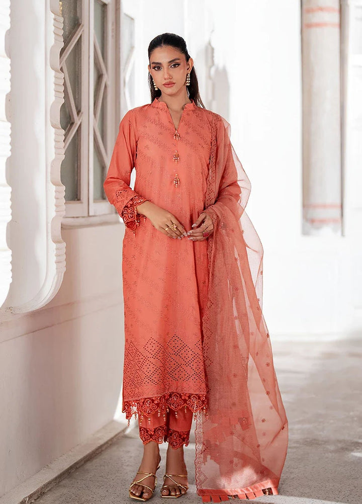 Salitex Embroidered Chikankari Lawn Suits Unstitched 3 Piece SUNS7CK031UT - Summer Collection