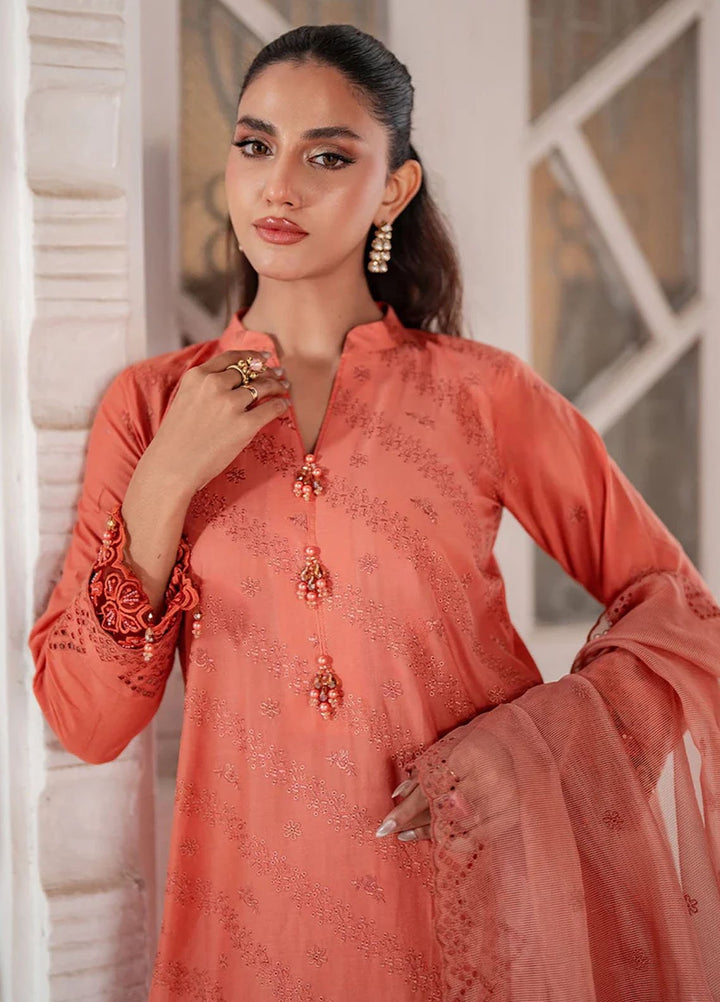 Salitex Embroidered Chikankari Lawn Suits Unstitched 3 Piece SUNS7CK031UT - Summer Collection