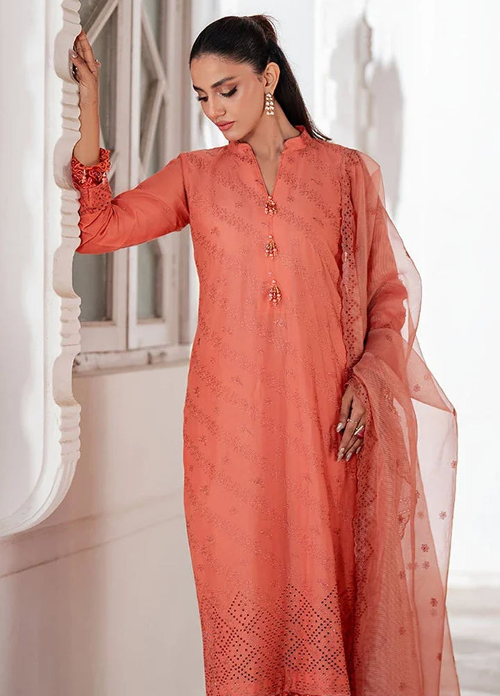 Salitex Embroidered Chikankari Lawn Suits Unstitched 3 Piece SUNS7CK031UT - Summer Collection