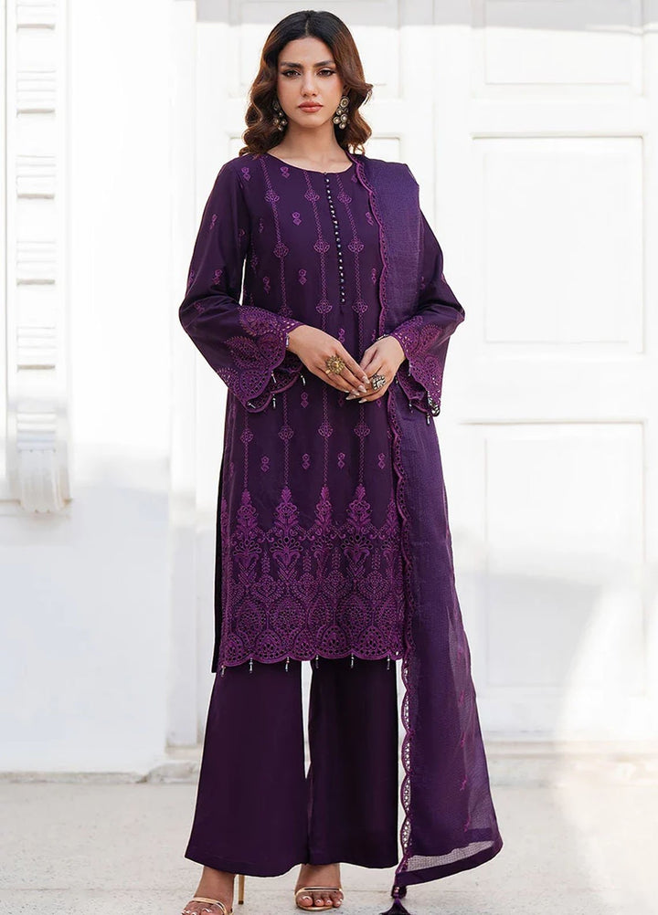 Salitex Embroidered Chikankari Lawn Suits Unstitched 3 Piece SUNS7CK032UT - Summer Collection