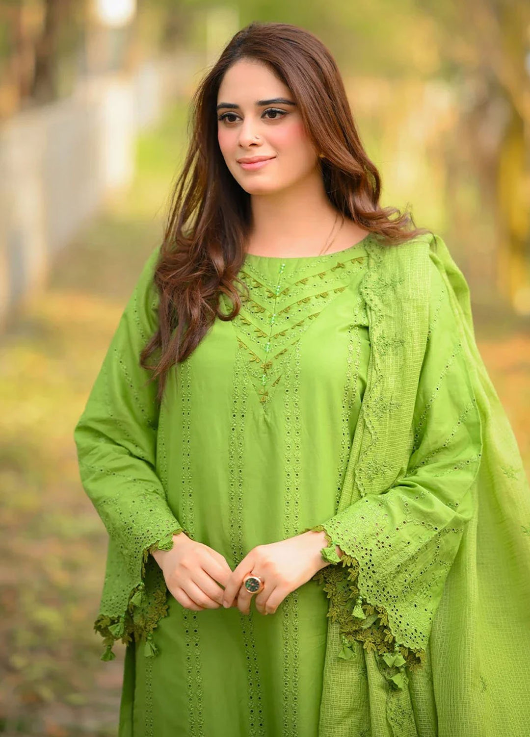 Salitex Embroidered Chikankari Lawn Suits Unstitched 3 Piece SUNS7CK033UT - Summer Collection