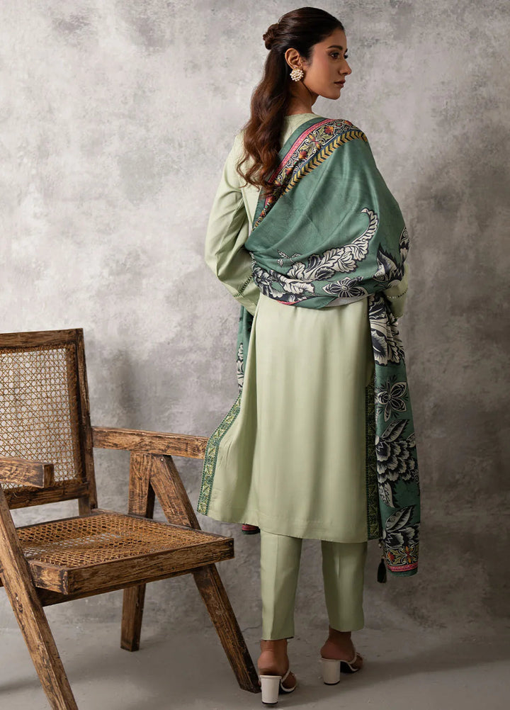 Salitex Embroidered Cottel Suits Unstitched 3 Piece SUNW6MI041UT - Winter Collection