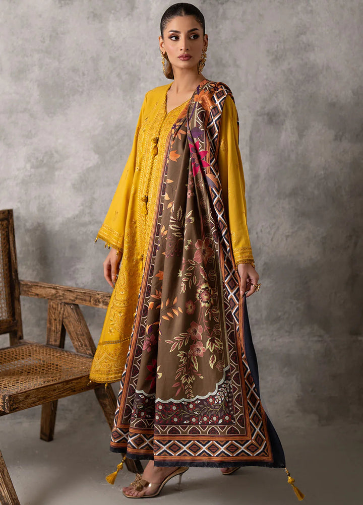 Salitex Embroidered Cottel Suits Unstitched 3 Piece SUNW6MI044UT - Winter Collection