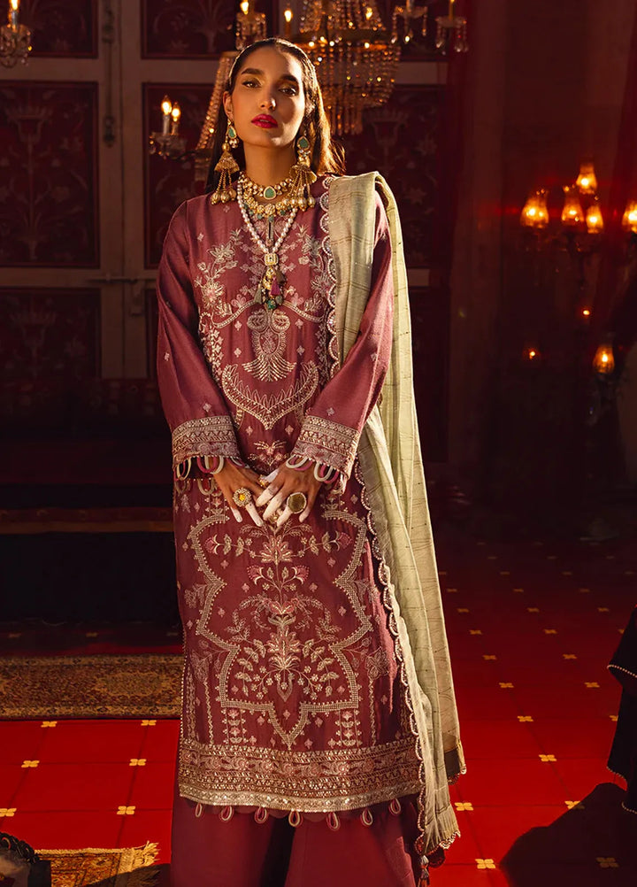 Salitex Embroidered Cotton Net Suits Unstitched 3 Piece WUS3LA23NO18UT - Festive Collection