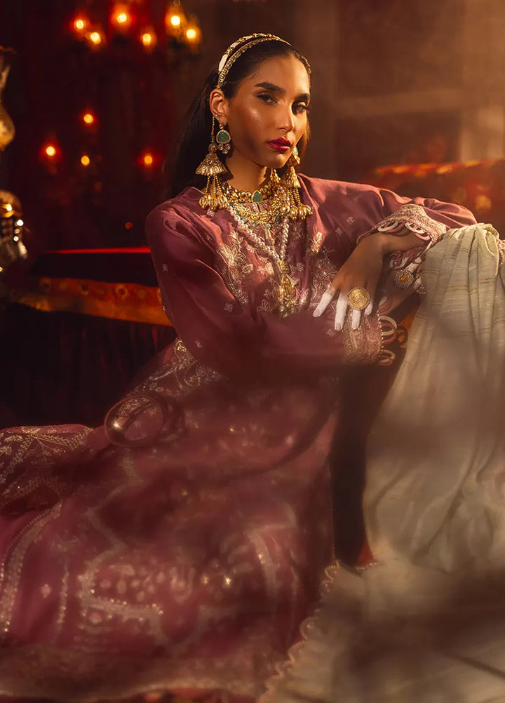 Salitex Embroidered Cotton Net Suits Unstitched 3 Piece WUS3LA23NO18UT - Festive Collection