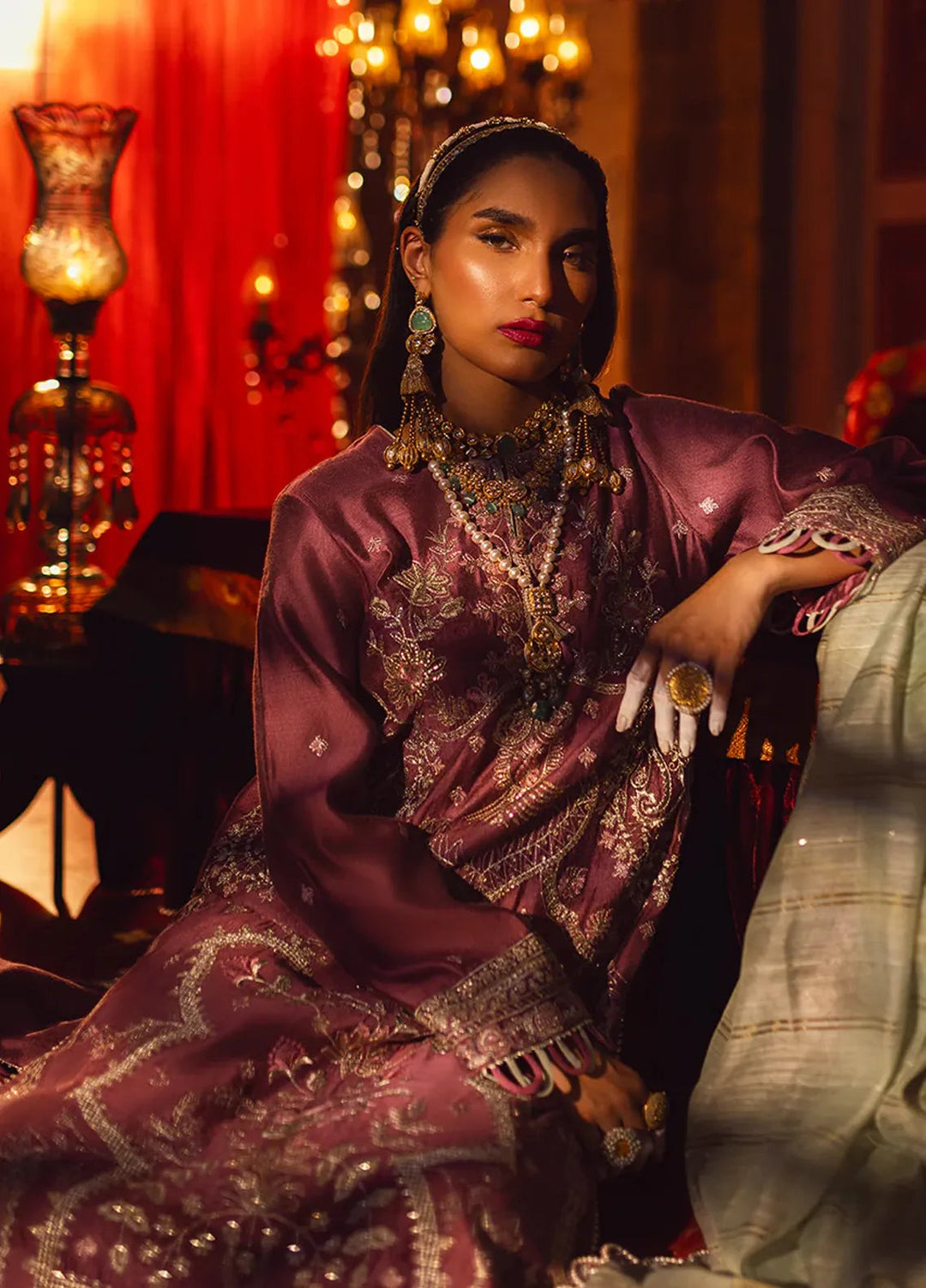 Salitex Embroidered Cotton Net Suits Unstitched 3 Piece WUS3LA23NO18UT - Festive Collection