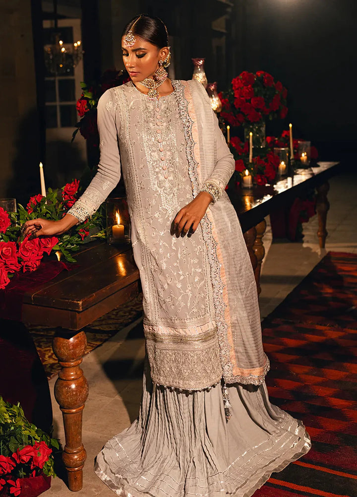 Salitex Embroidered Cotton Net Suits Unstitched 3 Piece WUS3LA23NO3UT - Festive Collection
