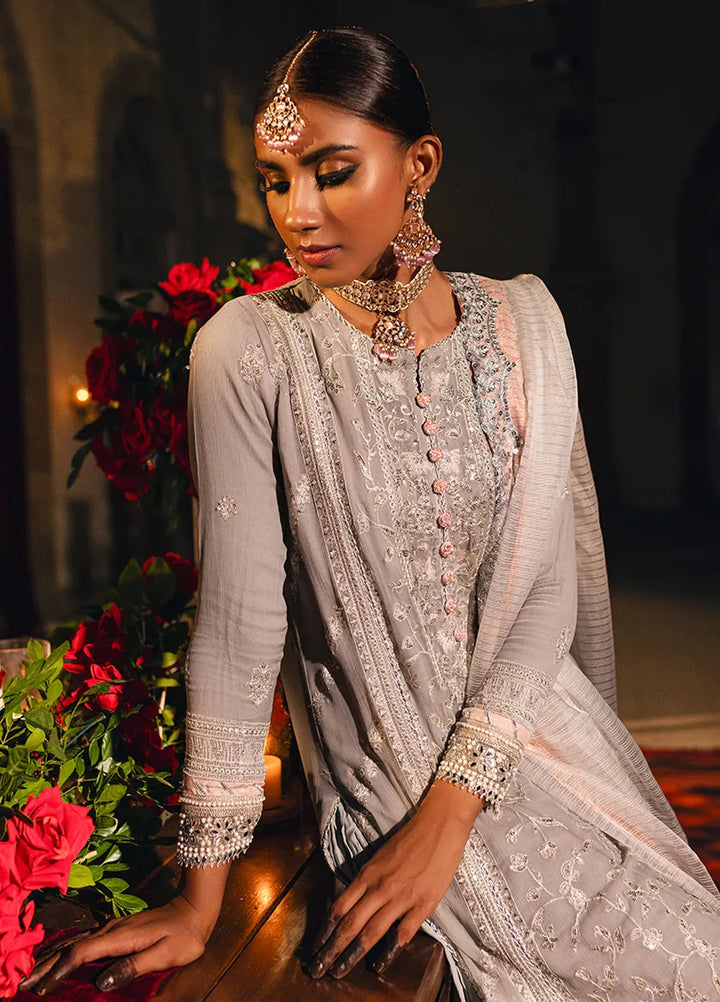 Salitex Embroidered Cotton Net Suits Unstitched 3 Piece WUS3LA23NO3UT - Festive Collection