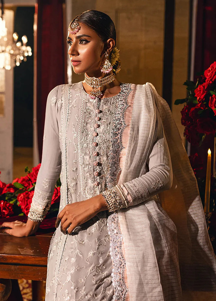 Salitex Embroidered Cotton Net Suits Unstitched 3 Piece WUS3LA23NO3UT - Festive Collection