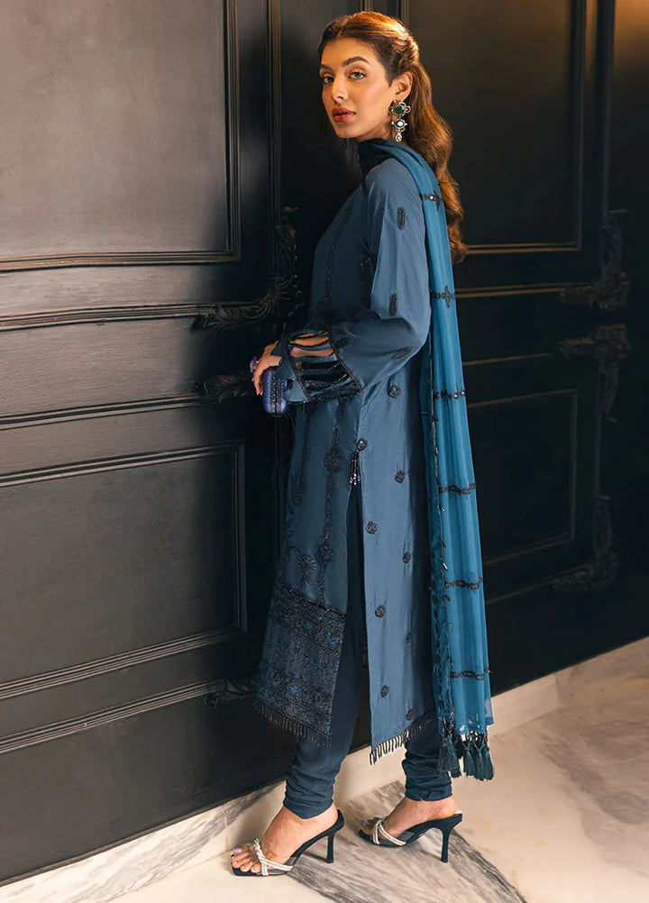 Salitex Embroidered Cotton Silk Suits Unstitched 3 Piece UNS23DD006UT - Festive Collection