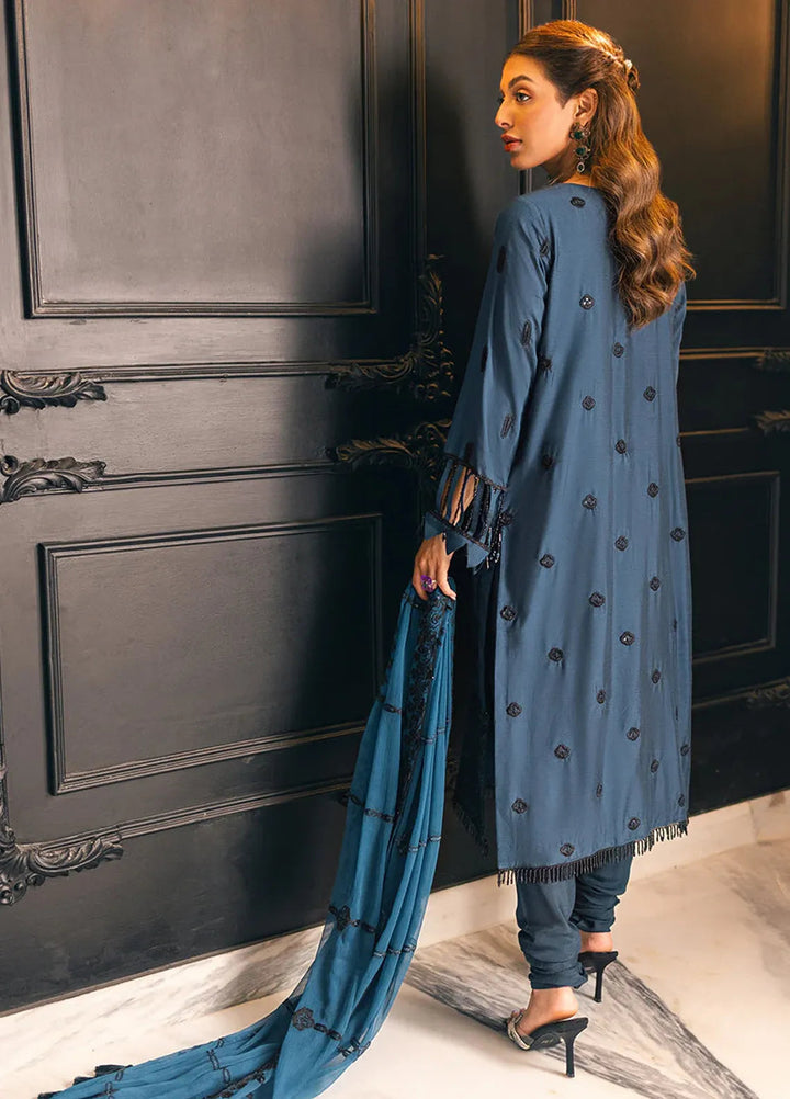 Salitex Embroidered Cotton Silk Suits Unstitched 3 Piece UNS23DD006UT - Festive Collection