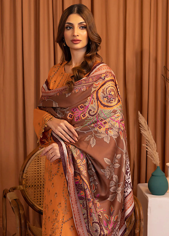 Salitex Embroidered Khaddar Suits Unstitched 3 Piece SUNW6MI026UT - Winter Collection