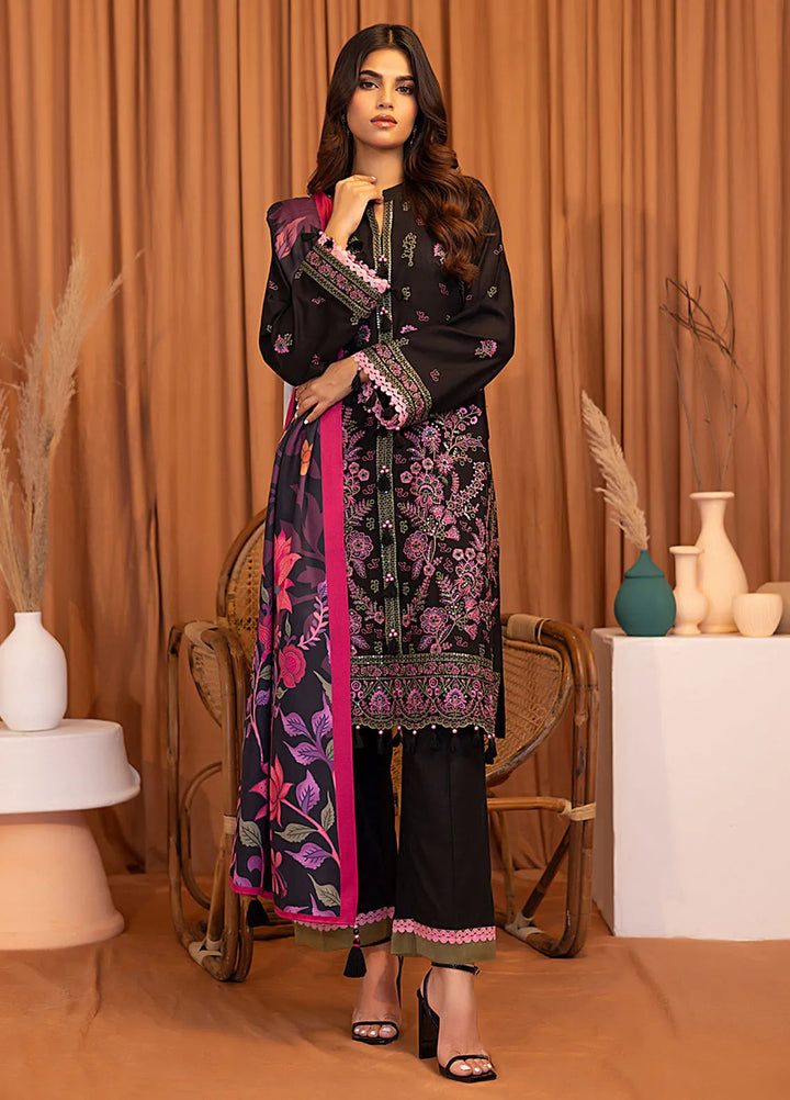 Salitex Embroidered Khaddar Suits Unstitched 3 Piece SUNW6MI027UT - Winter Collection