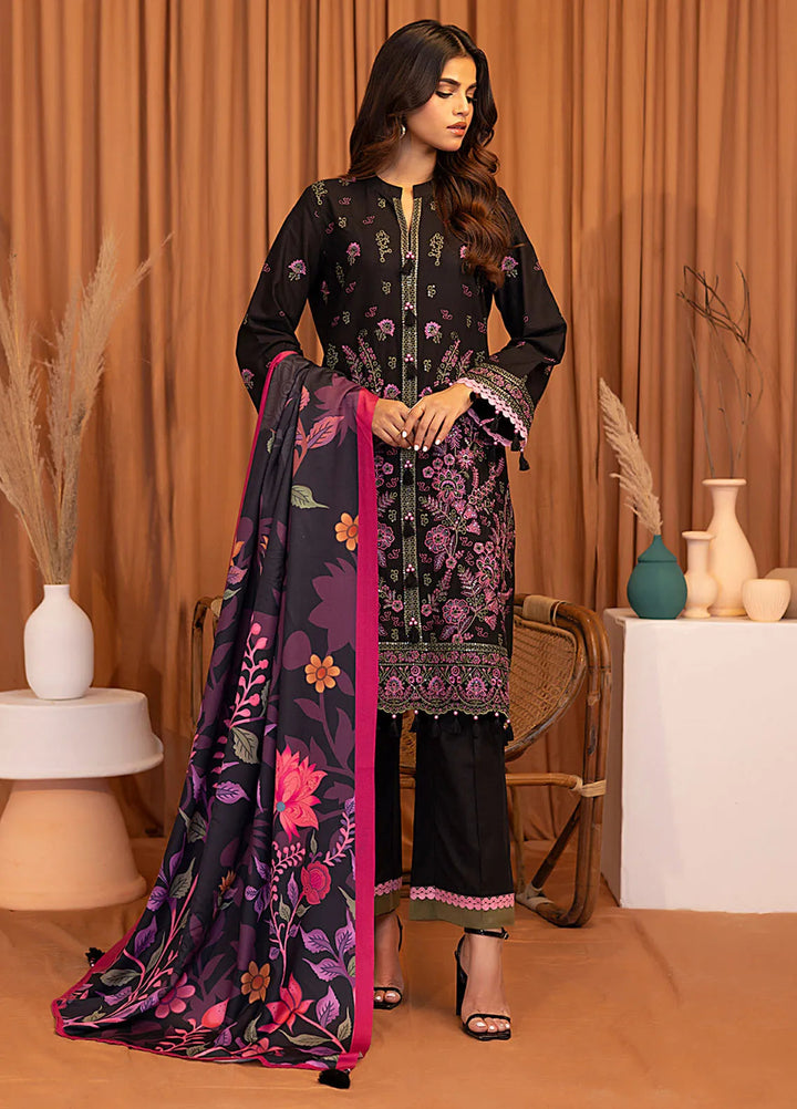 Salitex Embroidered Khaddar Suits Unstitched 3 Piece SUNW6MI027UT - Winter Collection