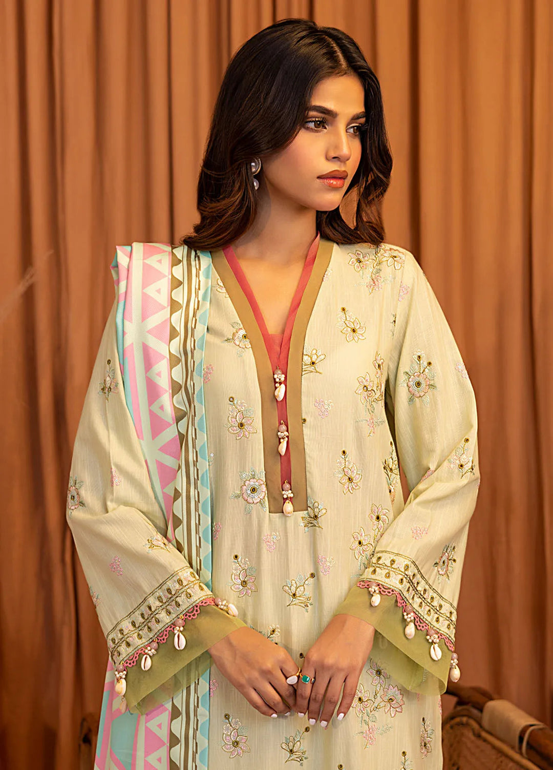 Salitex Embroidered Khaddar Suits Unstitched 3 Piece SUNW6MI029UT - Winter Collection