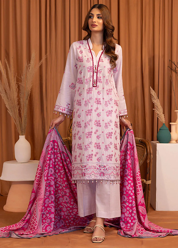 Salitex Embroidered Khaddar Suits Unstitched 3 Piece SUNW6MI030UT - Winter Collection
