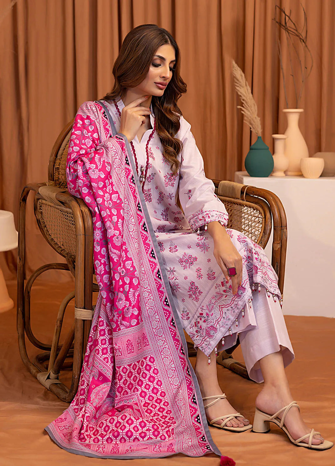 Salitex Embroidered Khaddar Suits Unstitched 3 Piece SUNW6MI030UT - Winter Collection