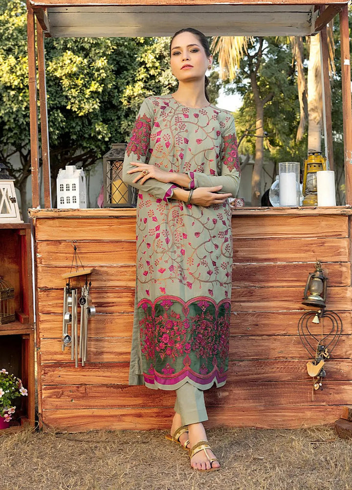 Salitex Embroidered Lawn Suits Unstitched 2 Piece RE-00018UT - Festive Collection