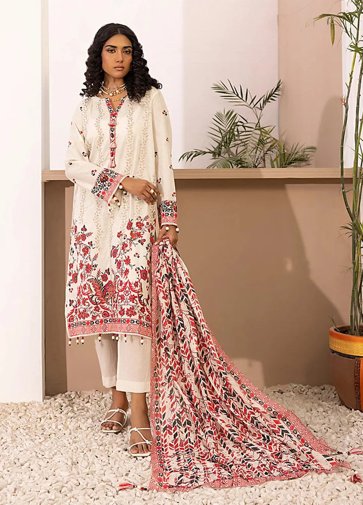 Salitex Embroidered Lawn Suits Unstitched 3 Piece SSW6U3P026UT - Summer Collection