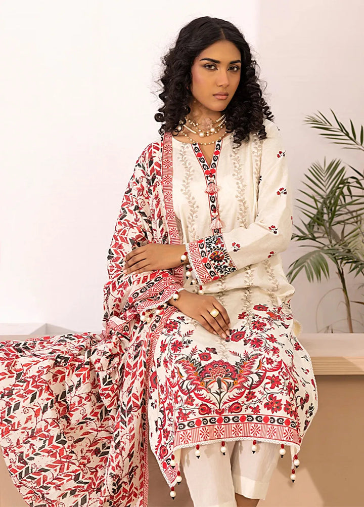 Salitex Embroidered Lawn Suits Unstitched 3 Piece SSW6U3P026UT - Summer Collection