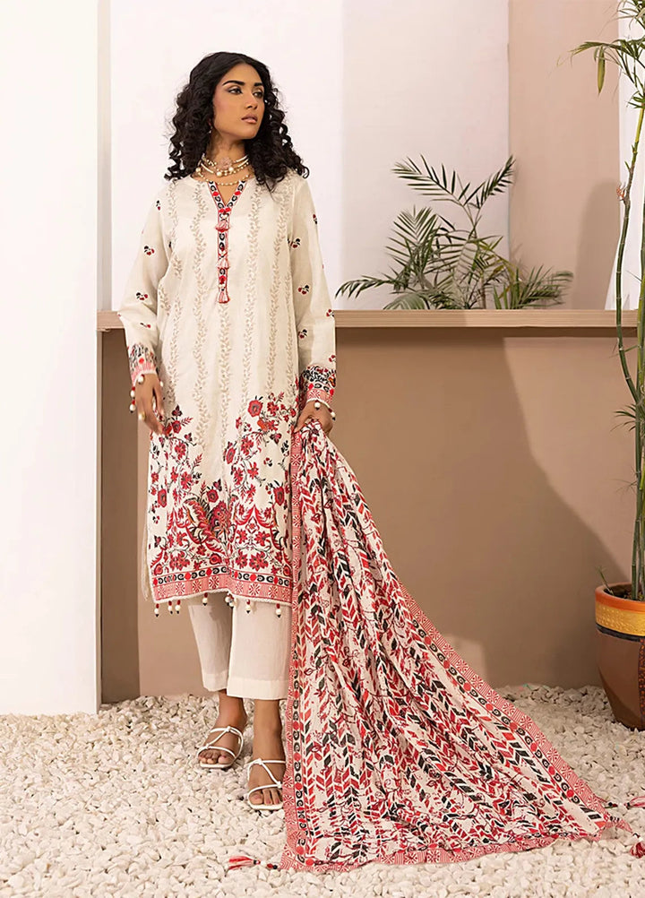 Salitex Embroidered Lawn Suits Unstitched 3 Piece SSW6U3P026UT - Summer Collection