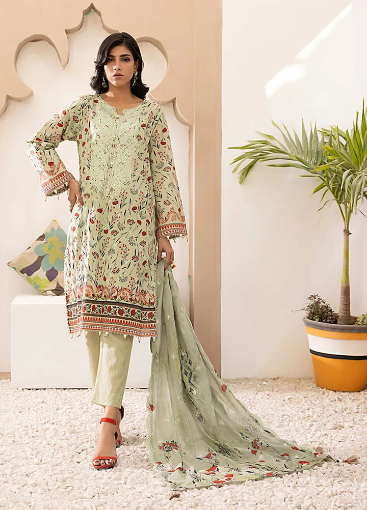 Salitex Embroidered Lawn Suits Unstitched 3 Piece SSW6U3P027UT - Summer Collection