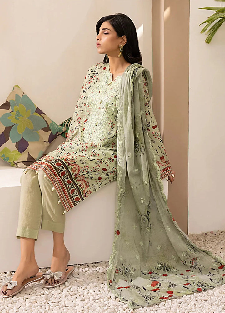 Salitex Embroidered Lawn Suits Unstitched 3 Piece SSW6U3P027UT - Summer Collection