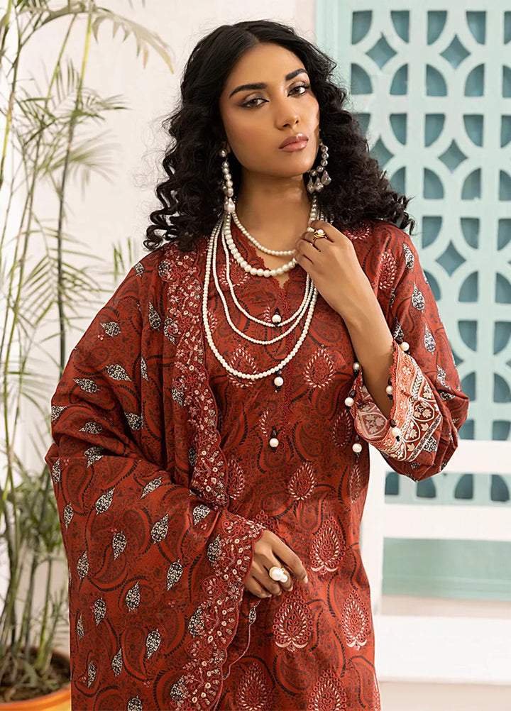 Salitex Embroidered Lawn Suits Unstitched 3 Piece SSW6U3P029UT - Summer Collection