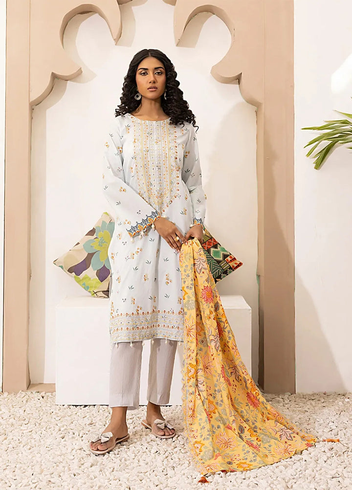 Salitex Embroidered Lawn Suits Unstitched 3 Piece SSW6U3P030UT - Summer Collection