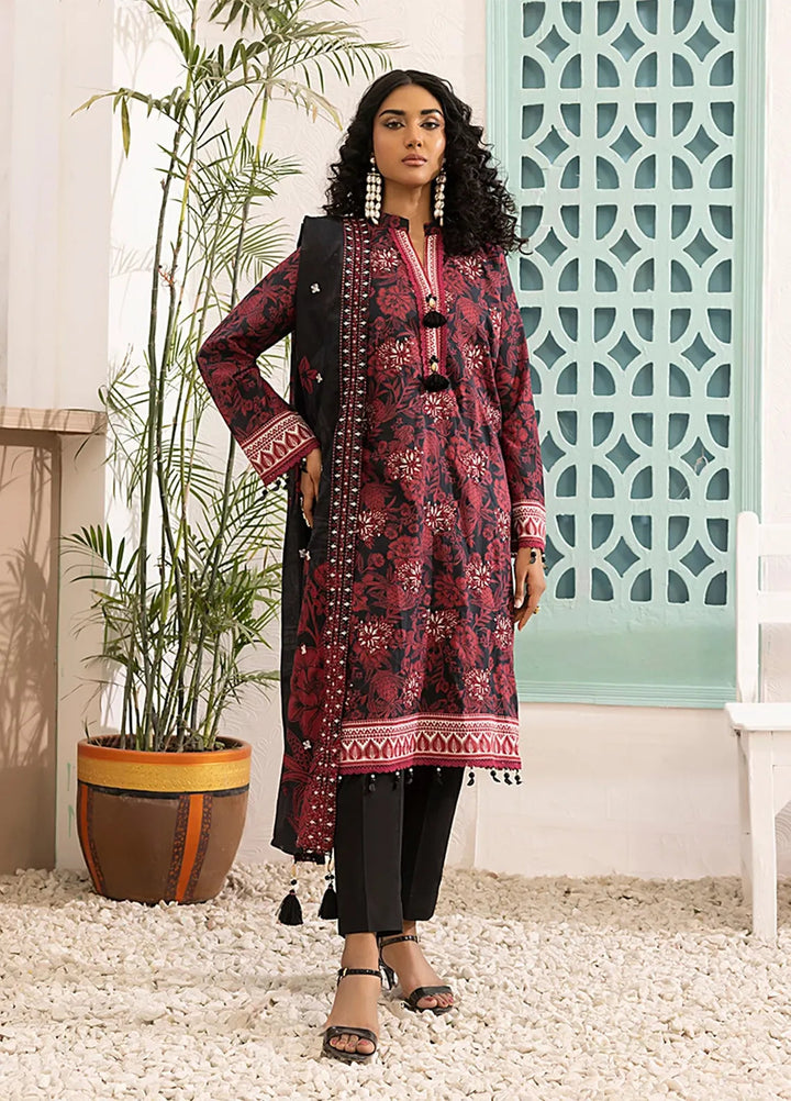 Salitex Embroidered Lawn Suits Unstitched 3 Piece SSW6U3P032UT - Summer Collection